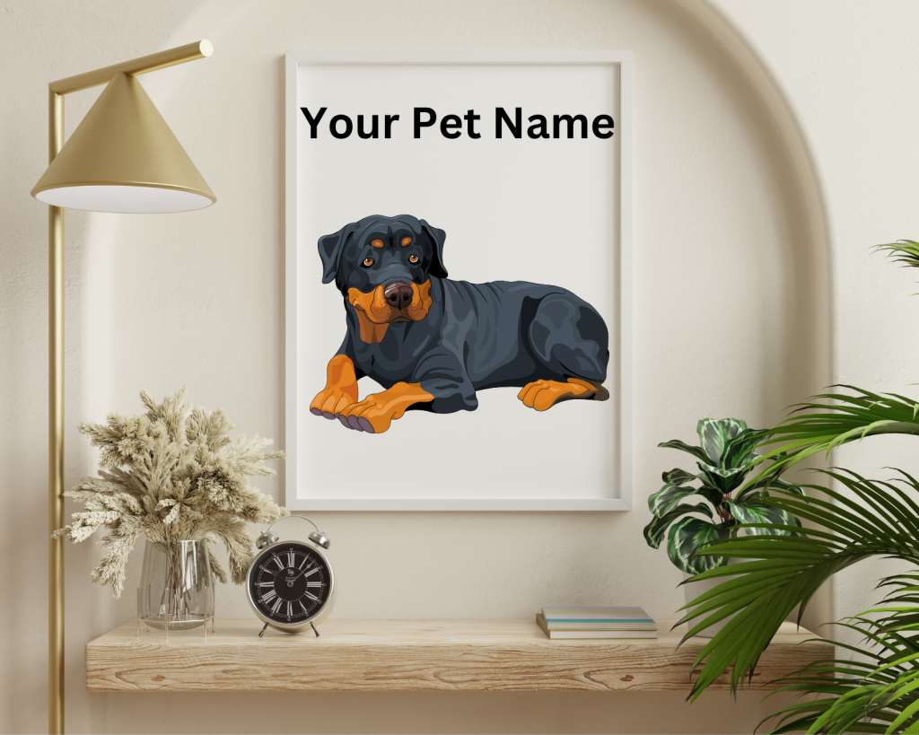 Custom Pet Name Wall Art | Personalized Gifts for Pet Lovers