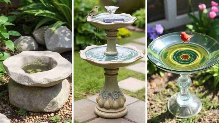 17 Bird Bath Ideas to Transform Your Backyard into a Serene Oasis