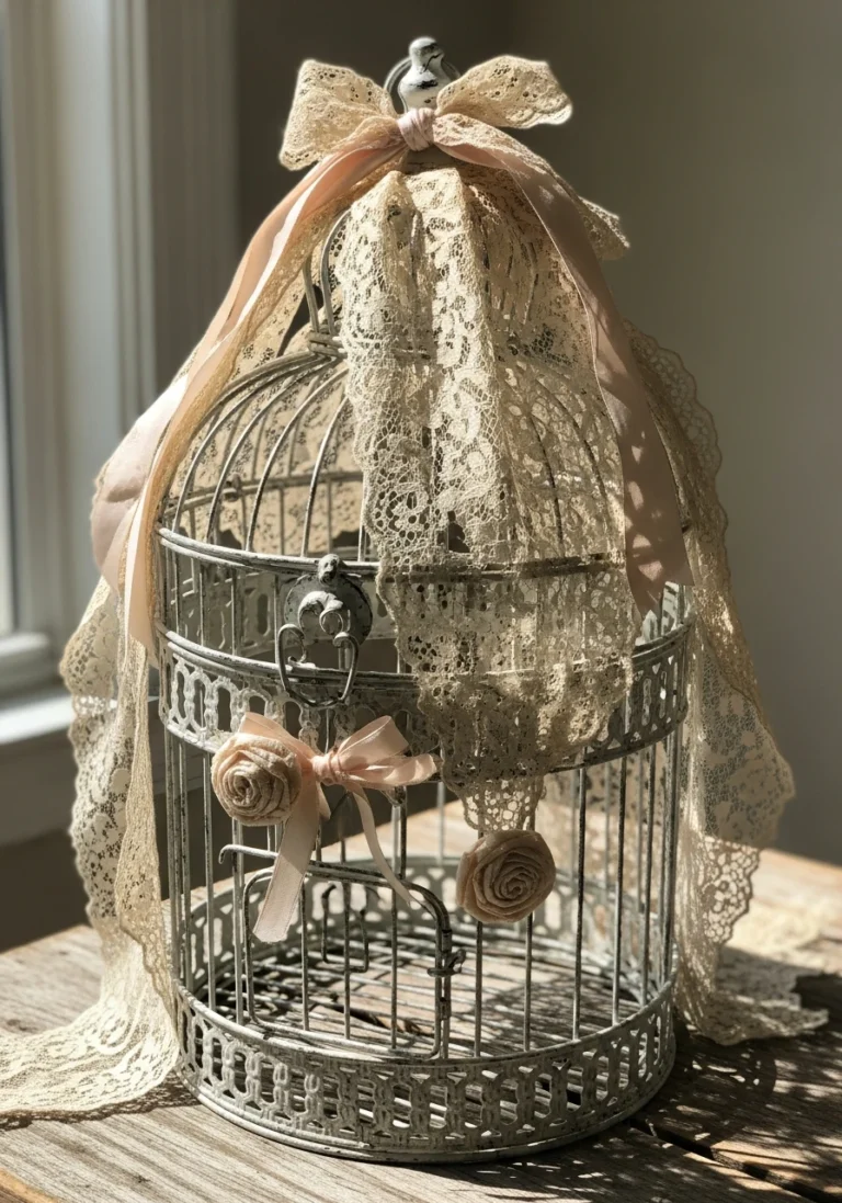 19+ Stunning Vintage Bird Cage Decor Ideas