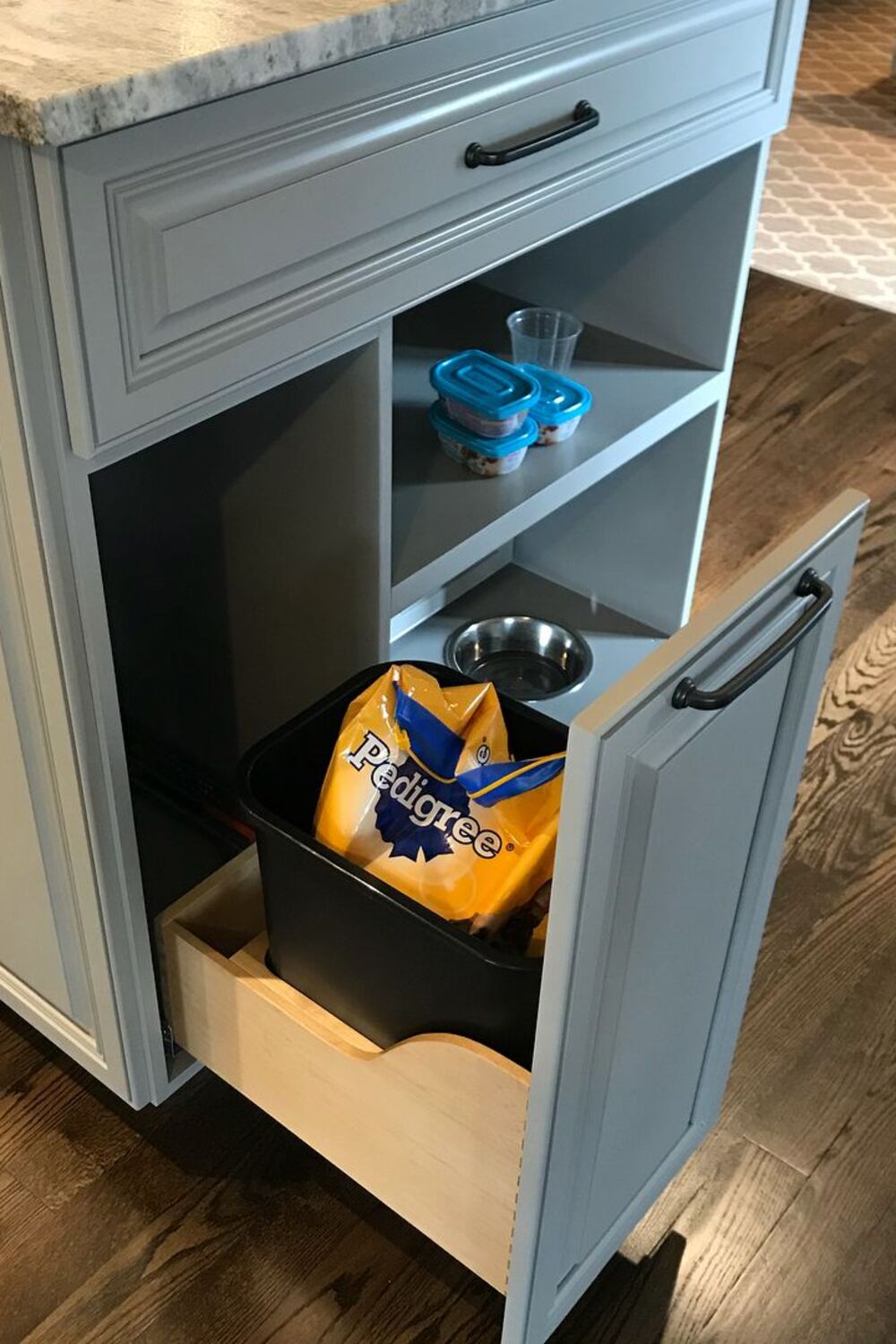 Cabinet Pull Out Trash Drawer Setup