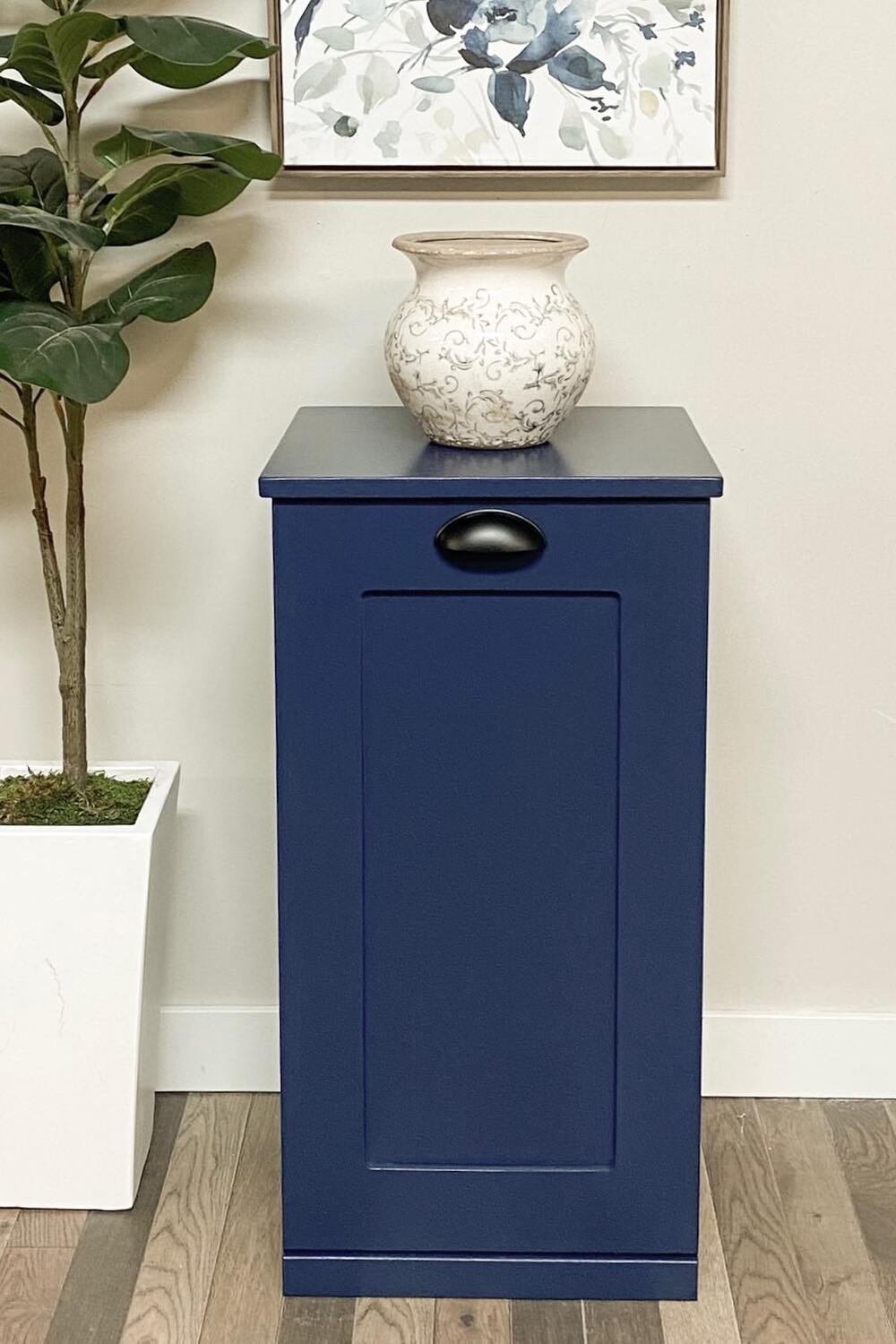 Deep Blue Tilt Out Cabinet