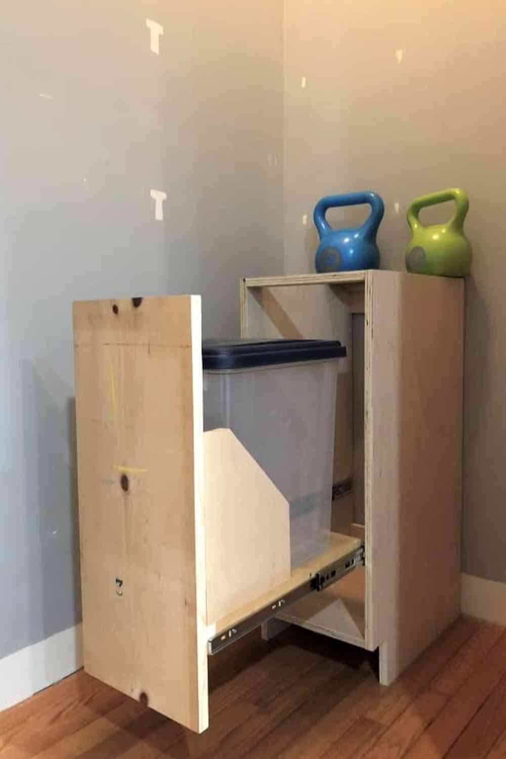Plywood Pull Out Cabinet Frame